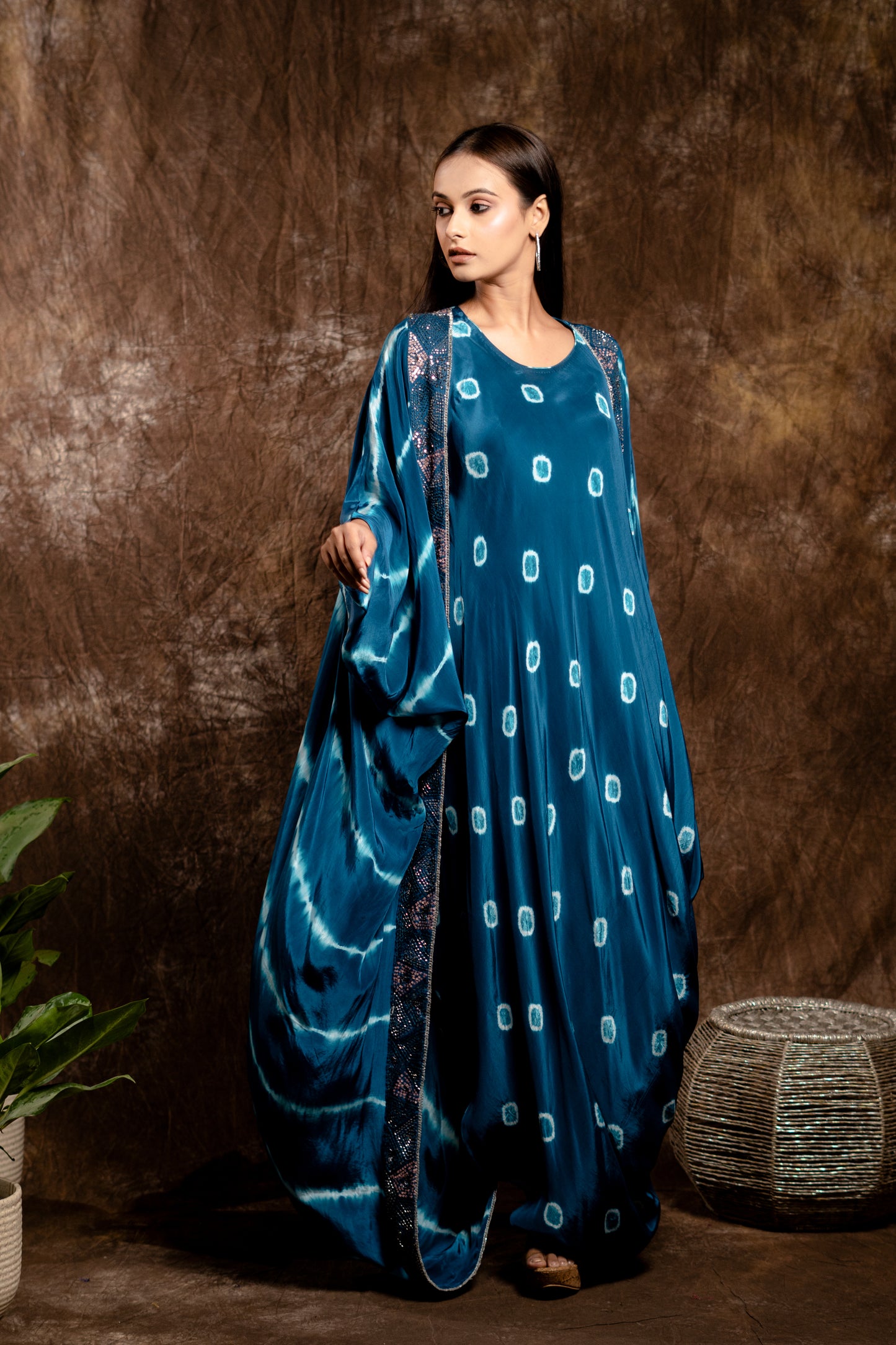 LEHARIYA JACKET WITH DRAPED INNER