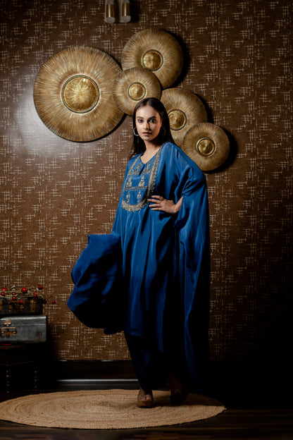 OMBRE BAGGY KURTA PAIRED WITH HAREM PANTS