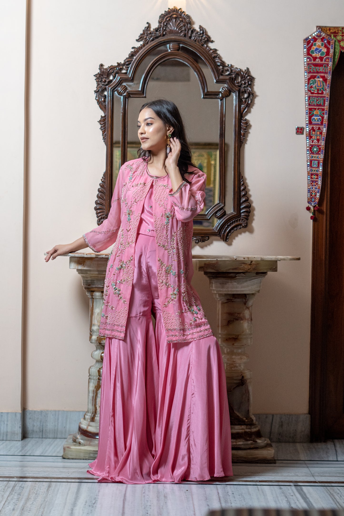 SHARARA SET WITH JACKET
