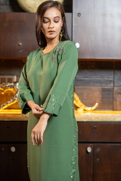 EMBROIDED WESTERN DRESS