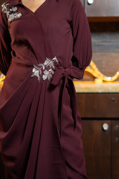 DRAPED WESTERN DRESS