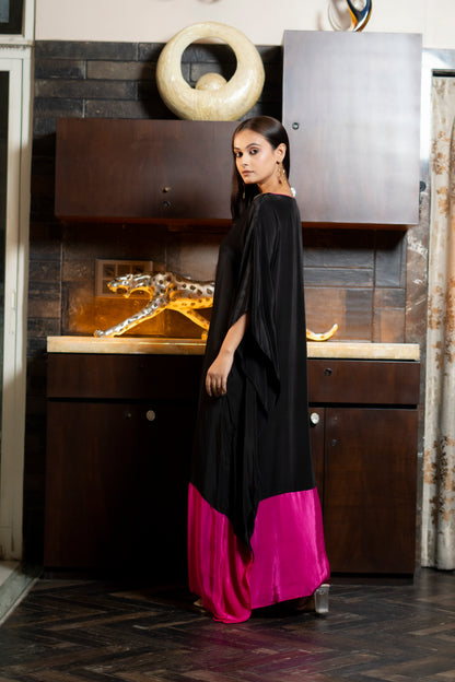 KAFTAN WITH COLOUR BLOCKIN