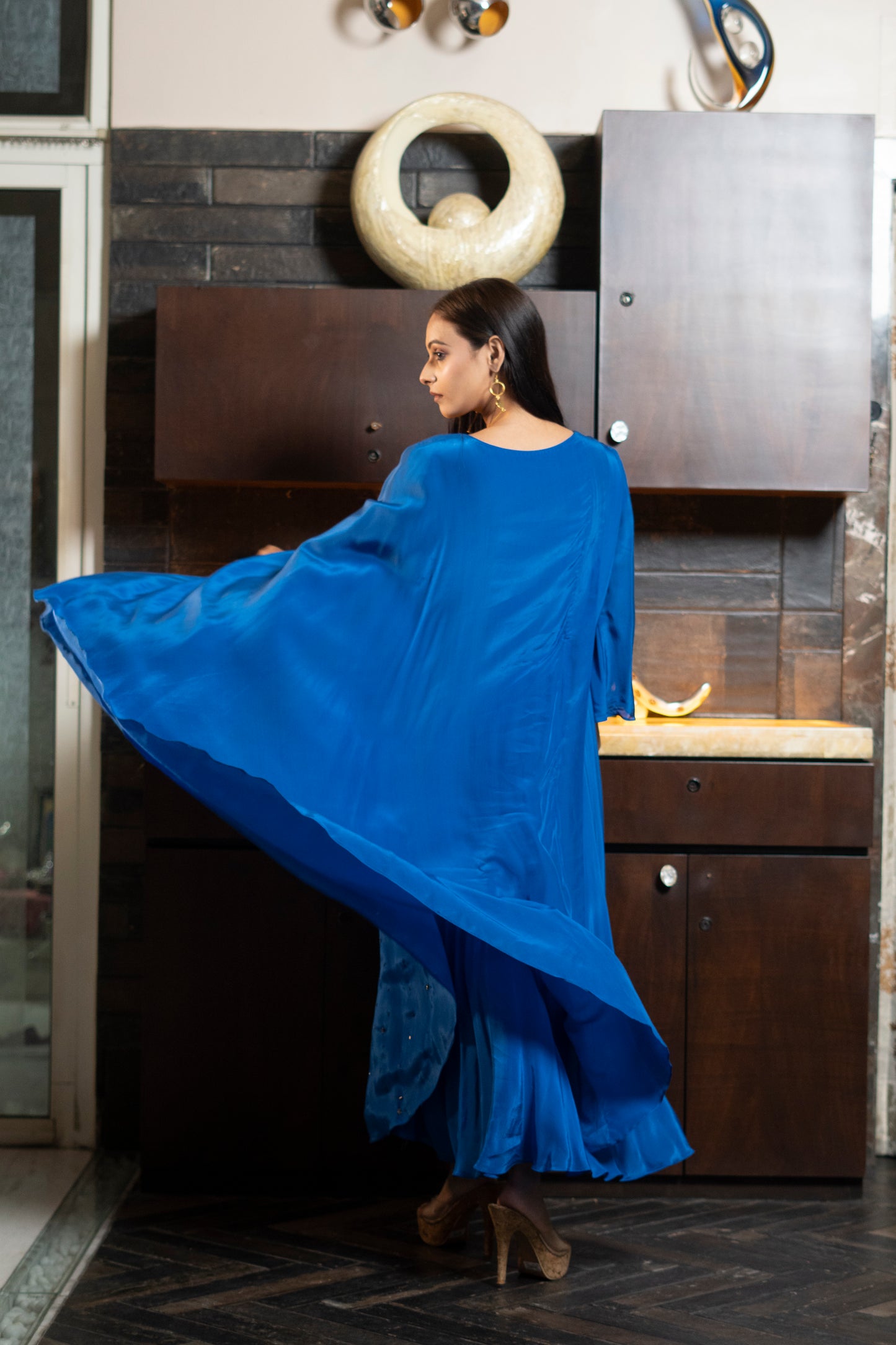 LAYRED DRESS WITH EMBLLISHMENT