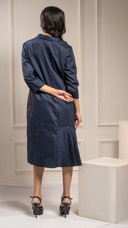 DRESS WITH FLORAL EMBROIDERY