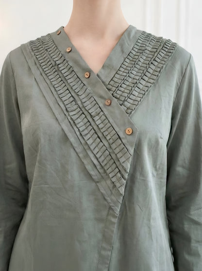 LIGHT GREEN PERFECTION POPLIN CORDET