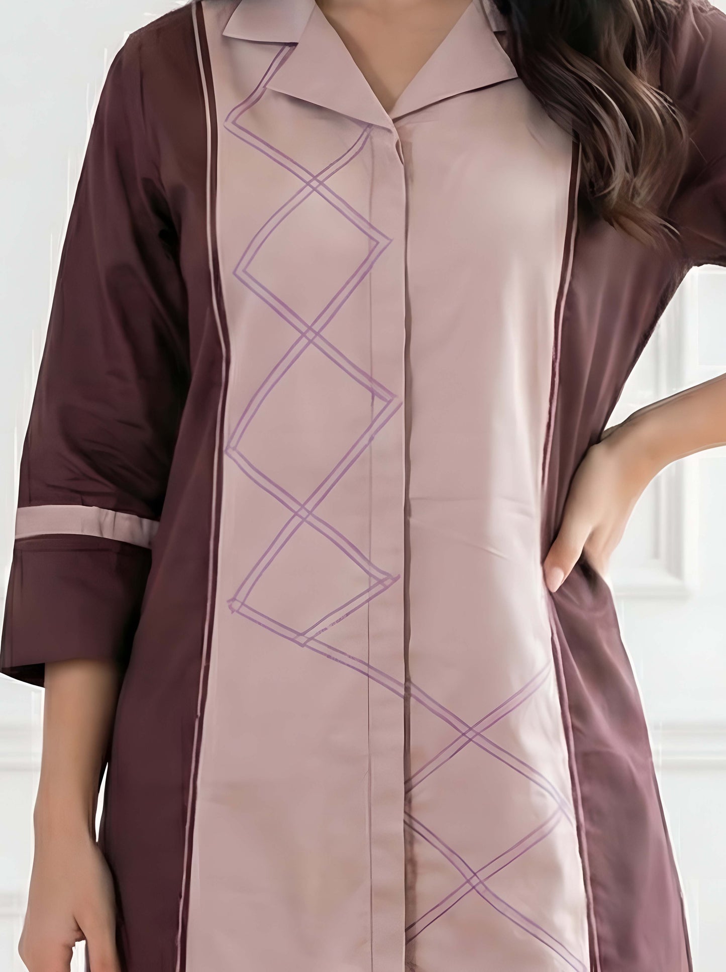 BROWN GRACE POPLIN DRESS