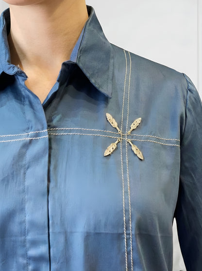 LIGHT BLUE GRACE POPLIN CORDSET