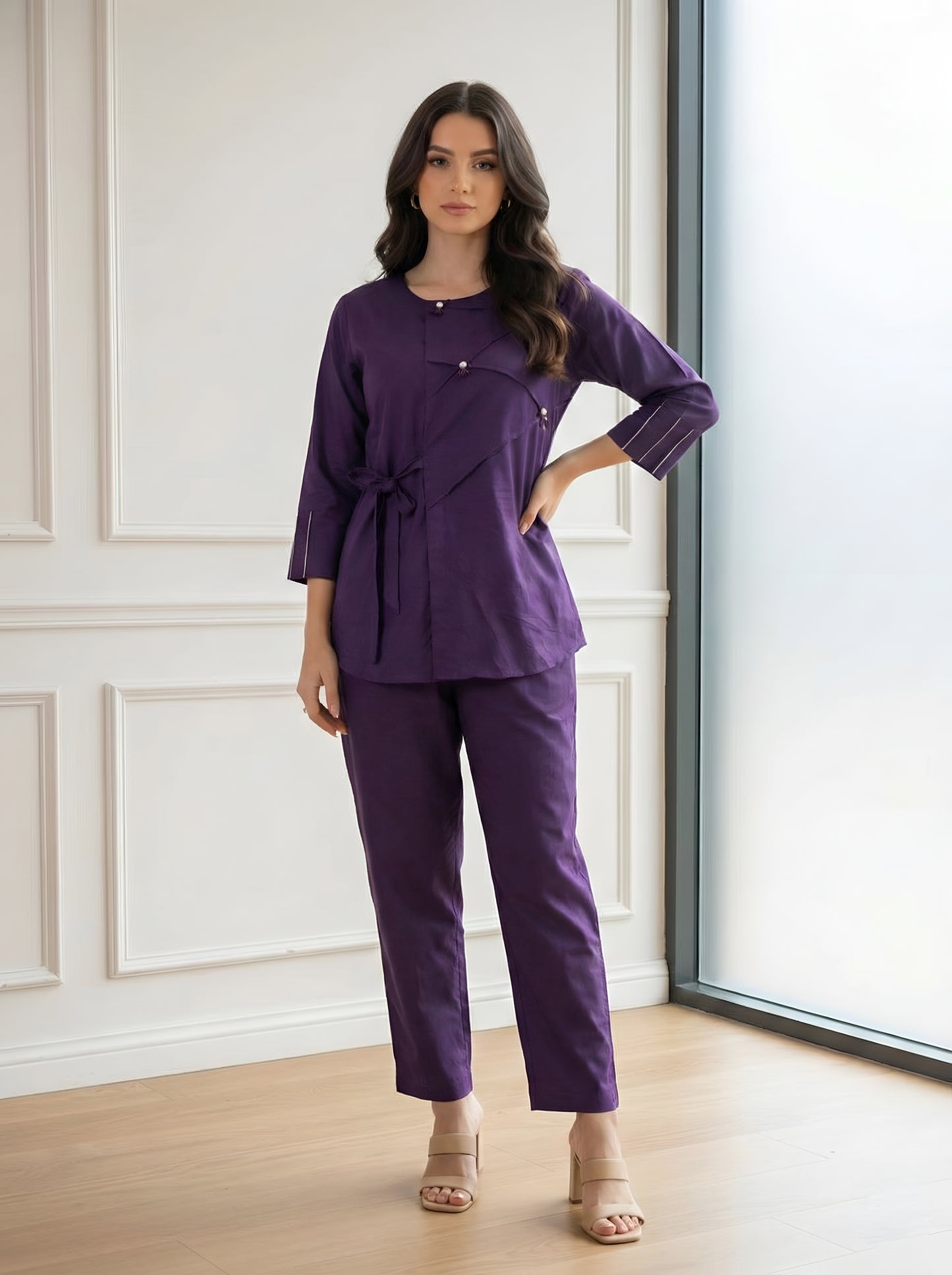 PURPLE STYLISH CORDSETS