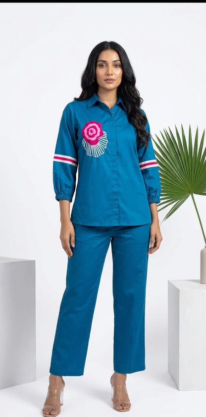 BLUE  CO-ORD SET