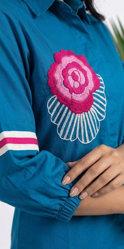 BLUE  CO-ORD SET