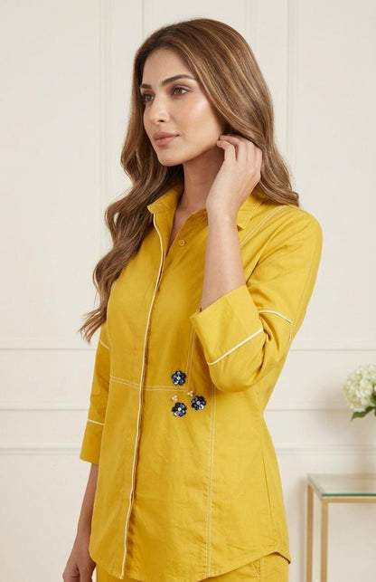 MUSTARD SUNSHINE COORD SET