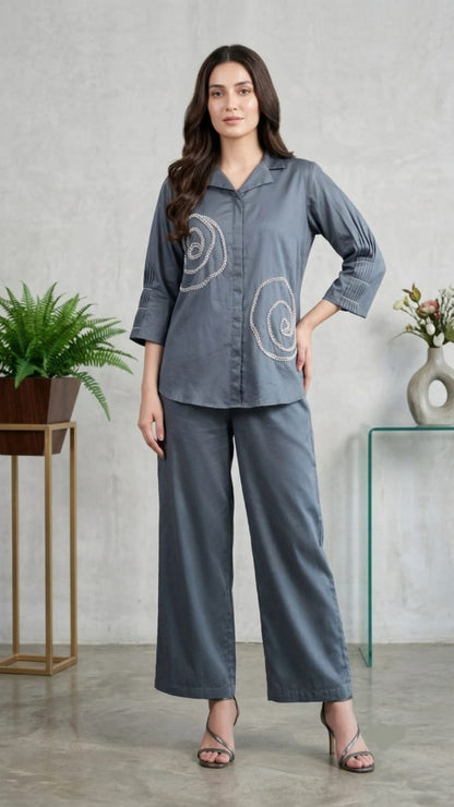 CHARCOAL SWIRL CO-ORD SET