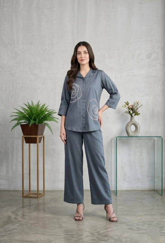 CHARCOAL SWIRL CO-ORD SET