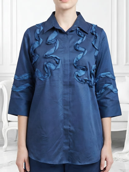 BLUE FRILL POPLIN CORDSETS