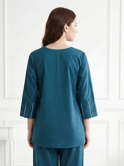 TEEL BLUE STYLISH CORDSETS