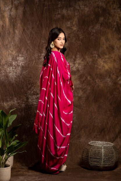 LEHARIYA JACKET WITH DRAPED INNER