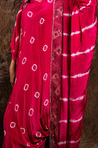 LEHARIYA JACKET WITH DRAPED INNER