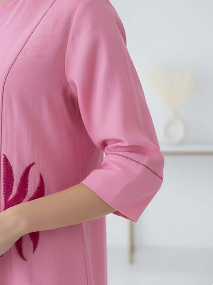 PINK MACHINE EMBROIDED A LINE TUNIC