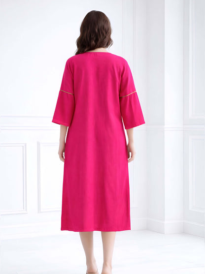 RANI MACHINE EMBROIDED STRAIGHT CUT TUNIC
