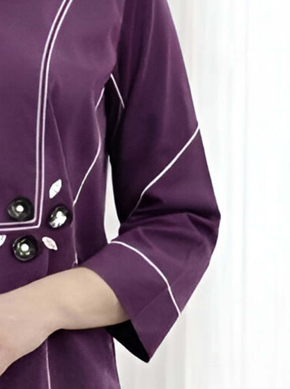 WINE MARVELOUS POPLIN CORDSET