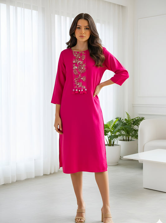 RANI A LINE TUNIC WITH SIDE SLITS