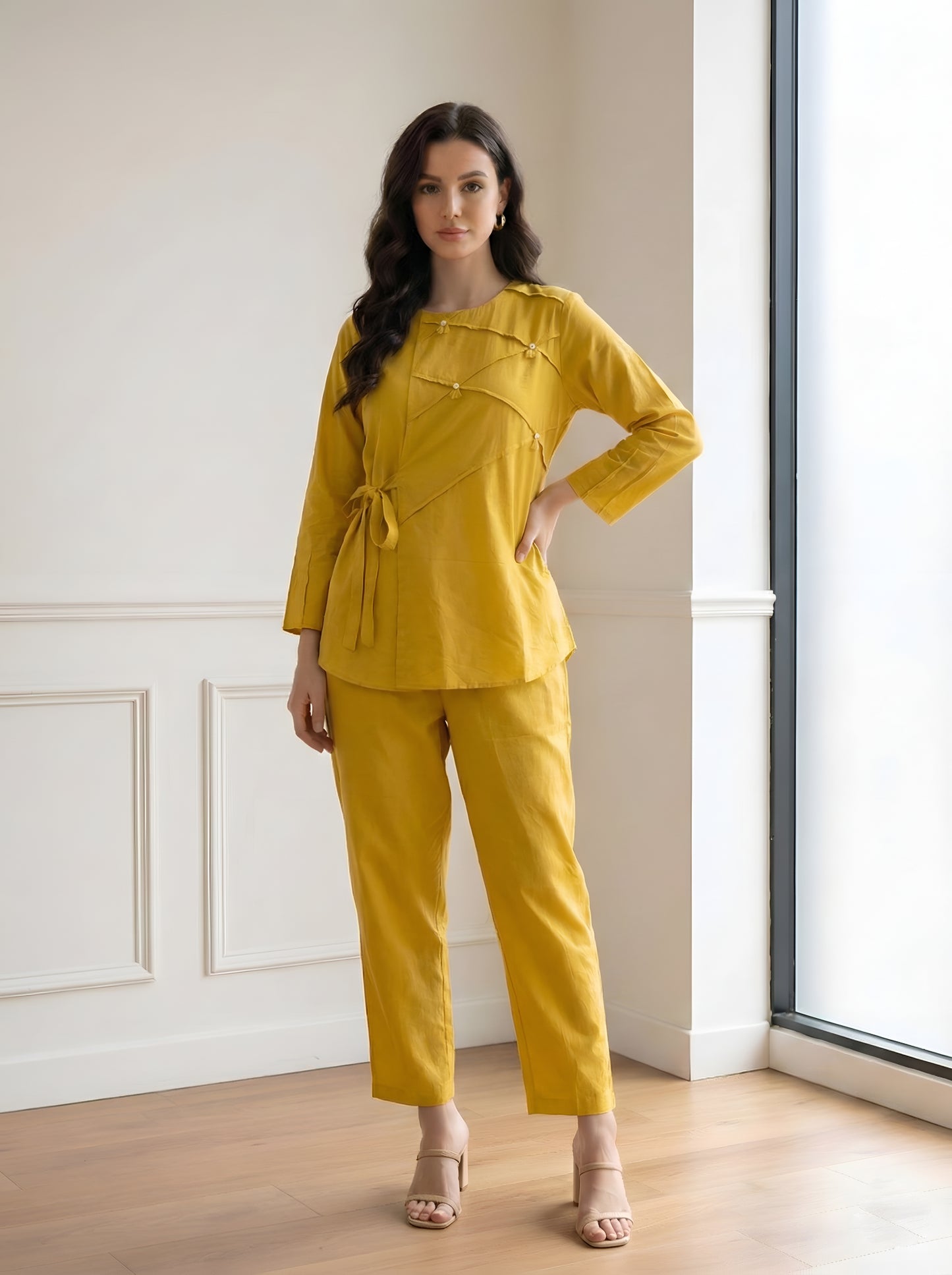 YELLOW STYLISH CORDSETS