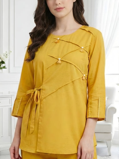 YELLOW STYLISH CORDSETS